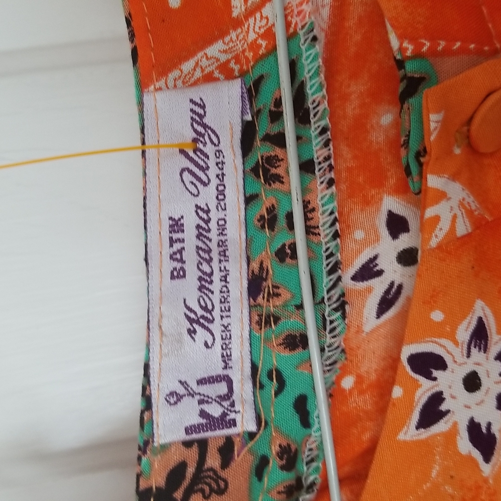 BATIK Kaftan Muumuu one size Plus Kencana Ungu KU - Picture 3 of 6